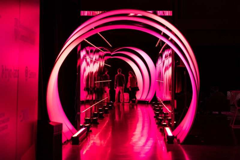 The futuristic aesthetic of Time Machine 2019.