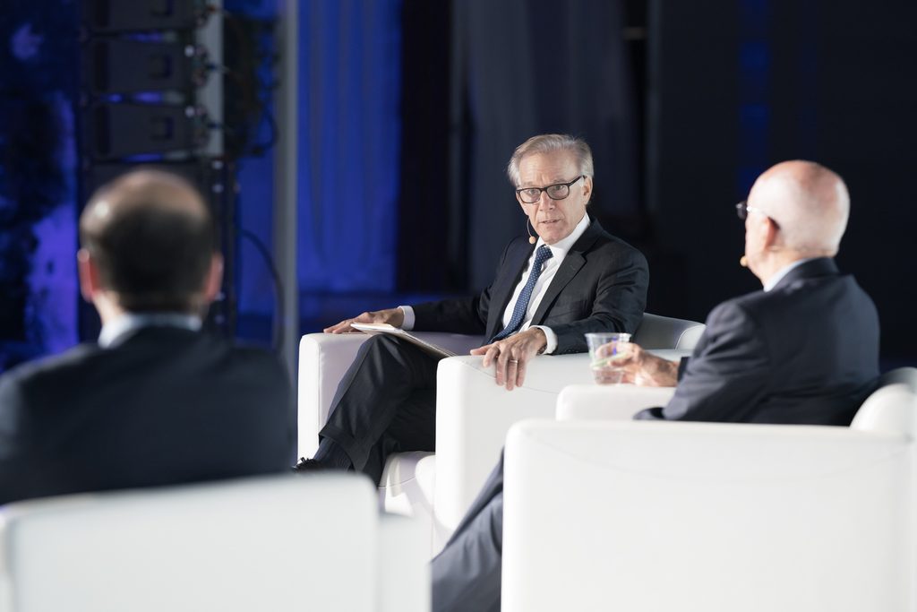 Admiral Bobby R. Inman with David Ignatius of the Washington Post.