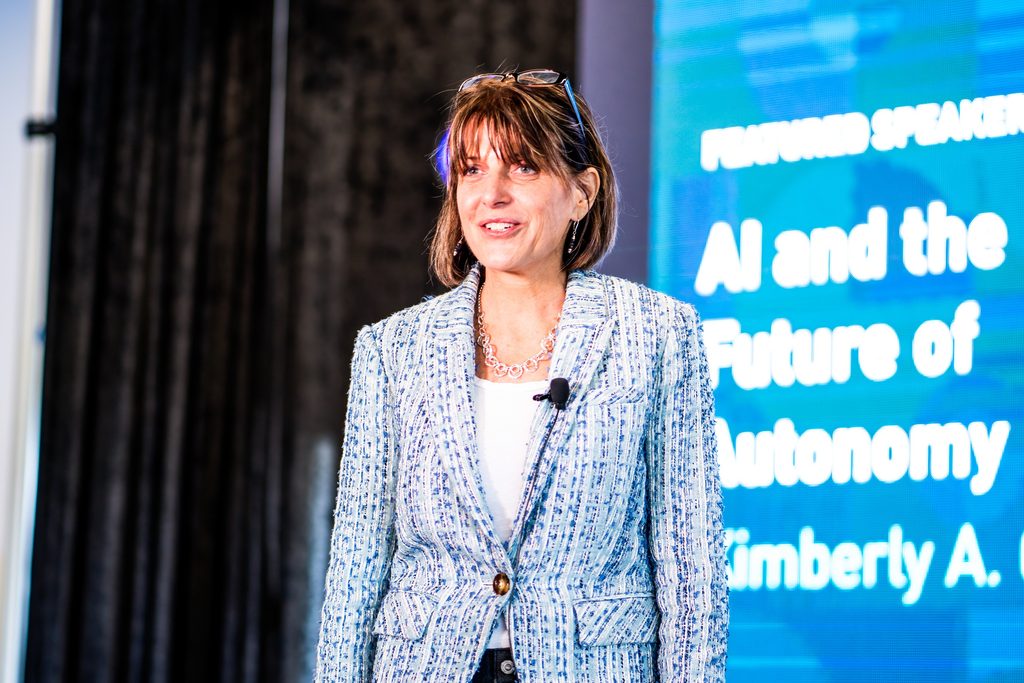 Major General Kimberly Crider of the United States Air Force speaking on Autonomy.