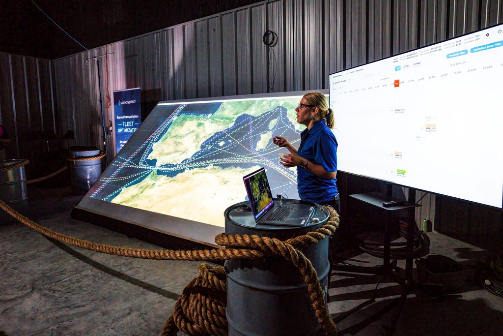 A demonstration of SparkCognition’s Fleet Optimization capabilities with a simulation of how AI-based decisions optimize outcomes for shipping.