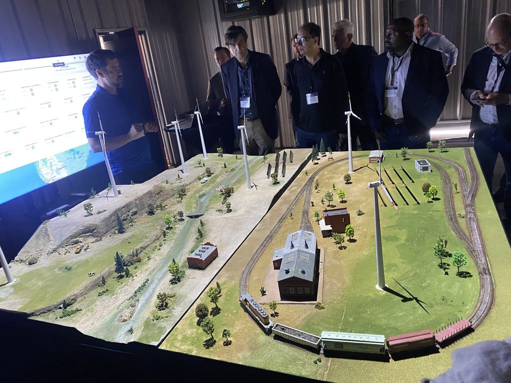 A demonstration of SparkCognition’s Renewable Energy Suite coupled with a physical simulation.